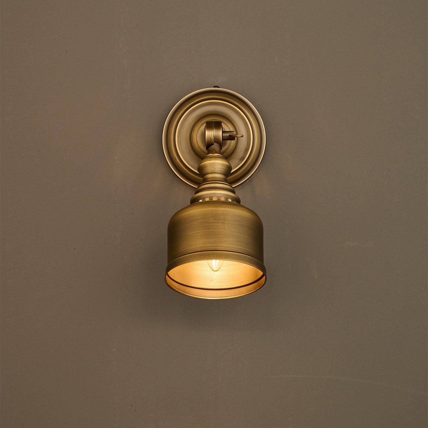 Top-down view of the wall sconce.
