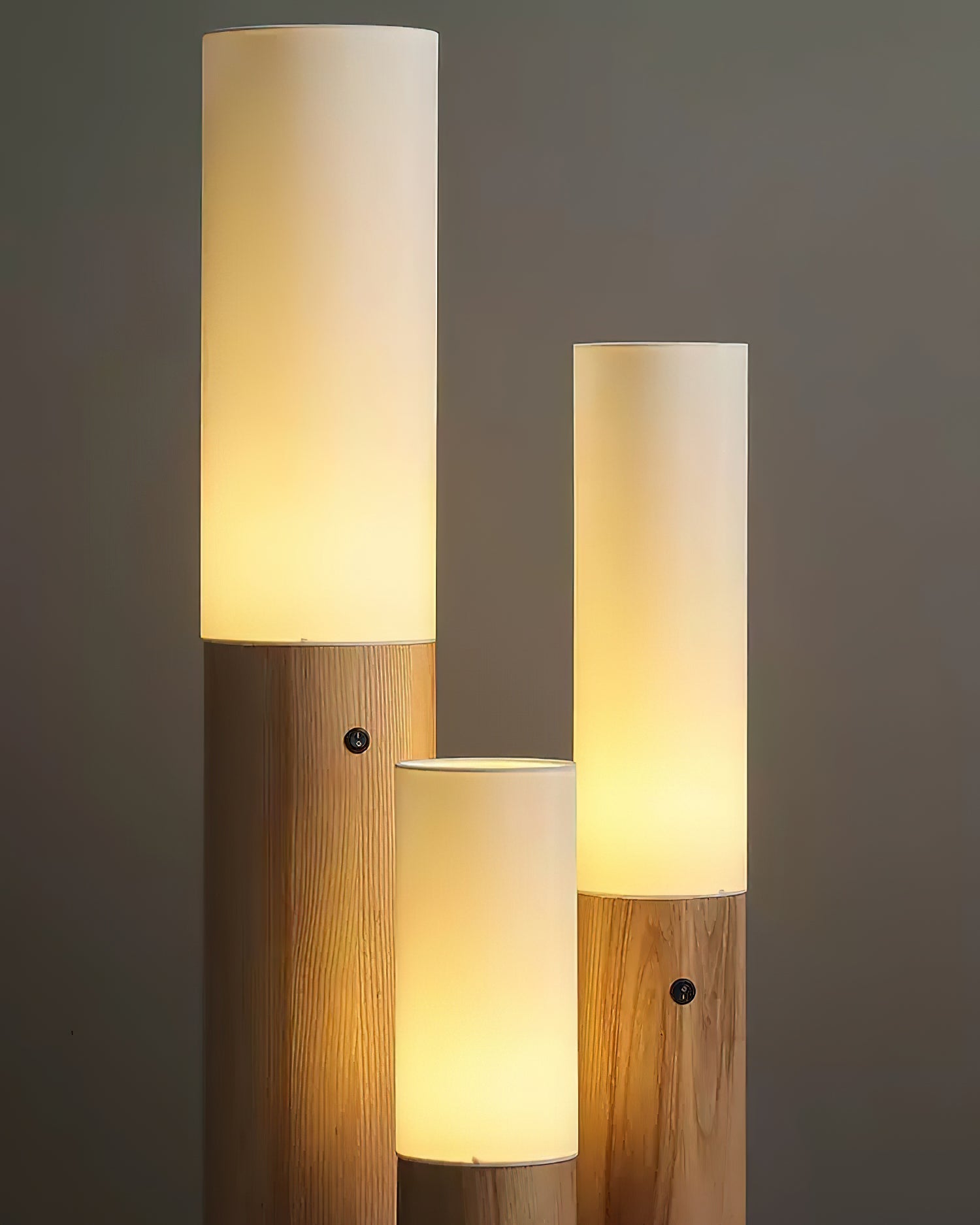Vero Timber Column Floor Lamp-Neutral Decor