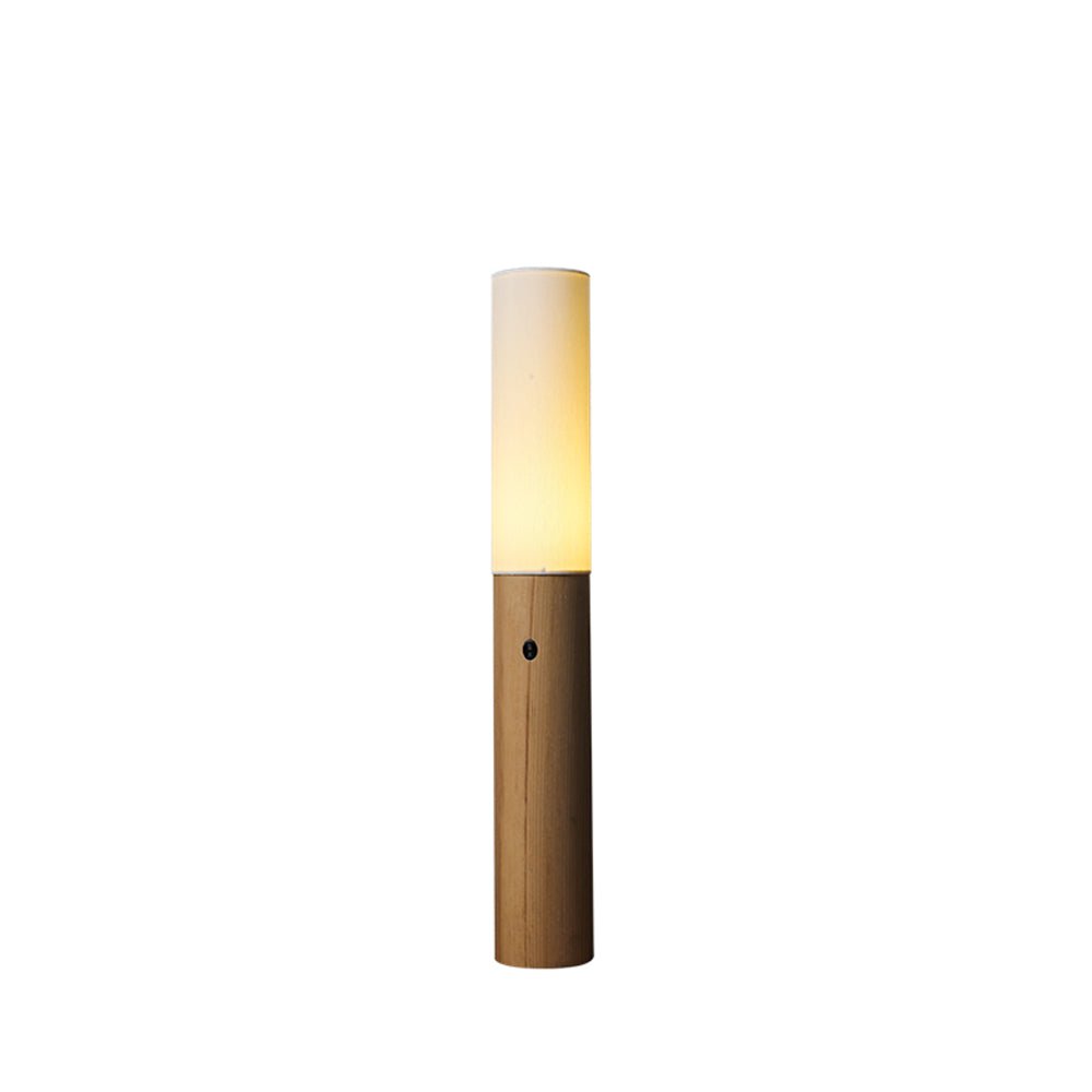 Vero Timber Column Floor Lamp-Neutral Decor