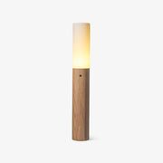 Vero Timber Column Floor Lamp-Neutral Decor