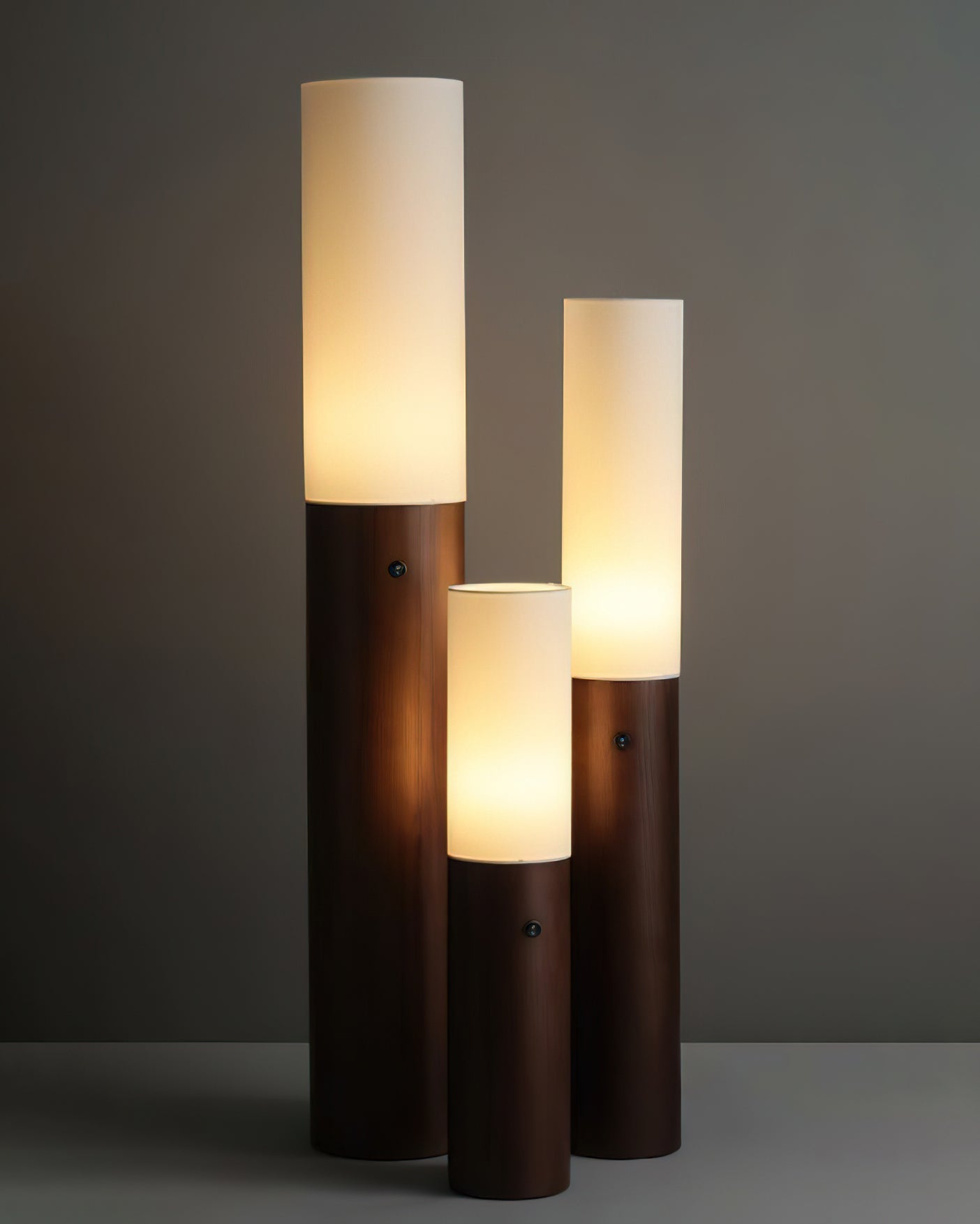 Vero Timber Column Floor Lamp-Neutral Decor