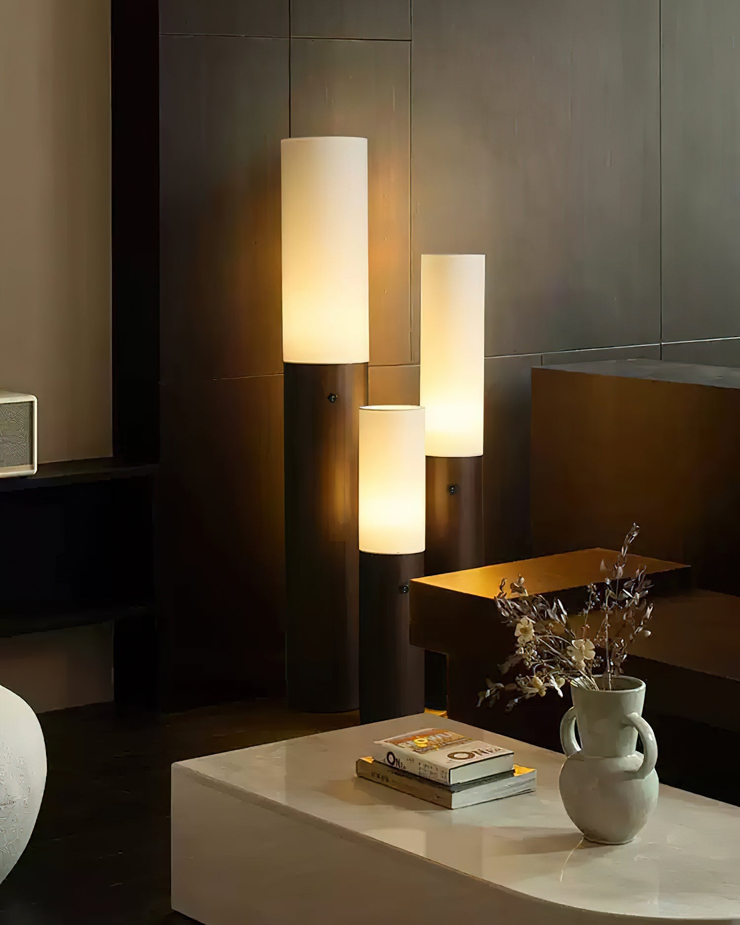 Vero Timber Column Floor Lamp-Neutral Decor