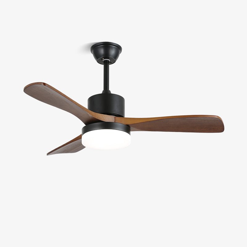 Darian Minimalist Wood Ceiling Fan Light-Neutral Decor