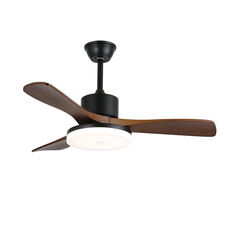 Darian Minimalist Wood Ceiling Fan Light-Neutral Decor