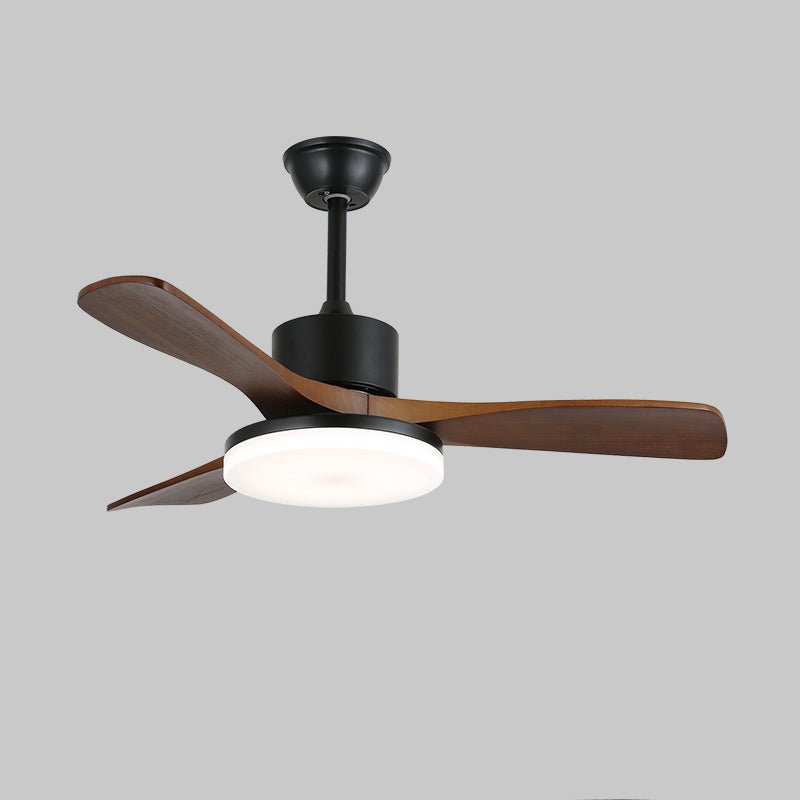 Darian Minimalist Wood Ceiling Fan Light-Neutral Decor