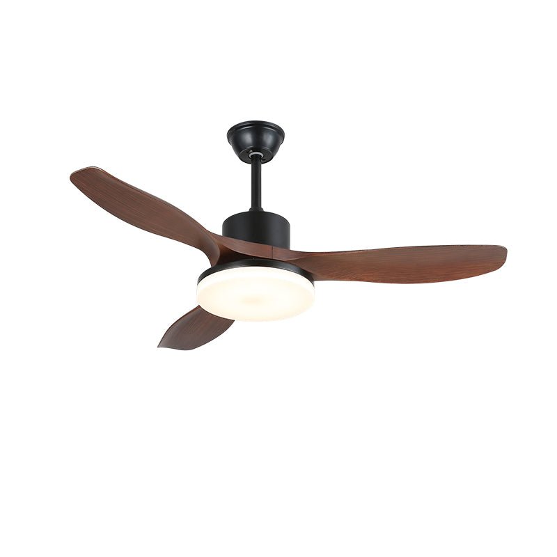 Darian Minimalist Wood Ceiling Fan Light-Neutral Decor