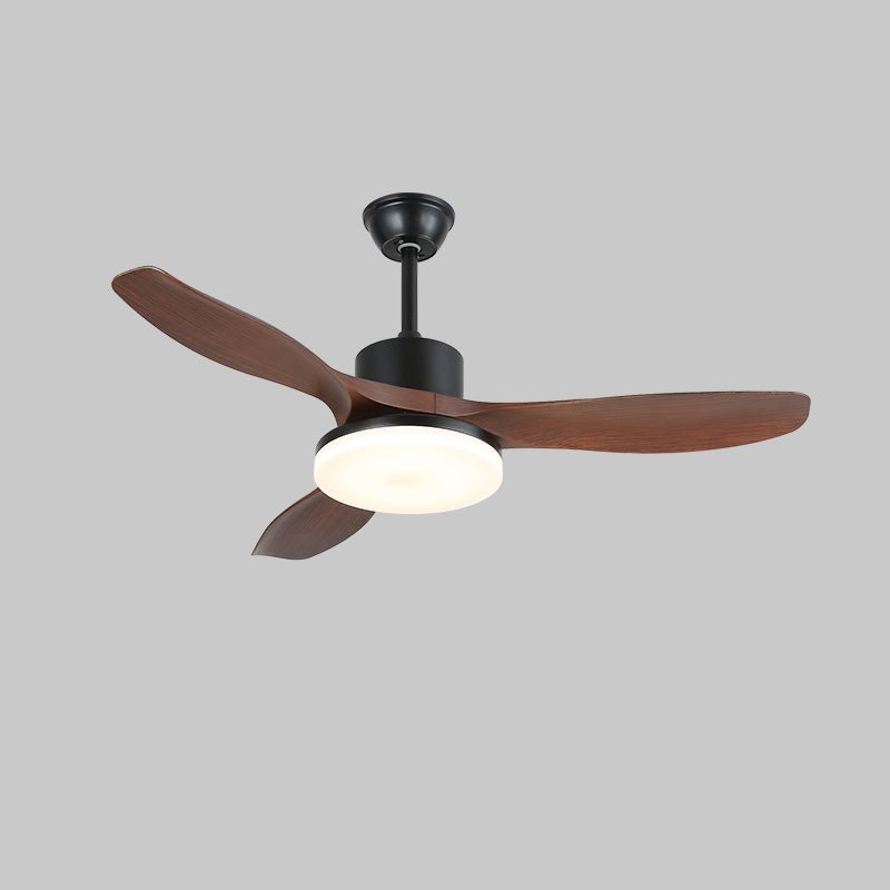 Darian Minimalist Wood Ceiling Fan Light-Neutral Decor