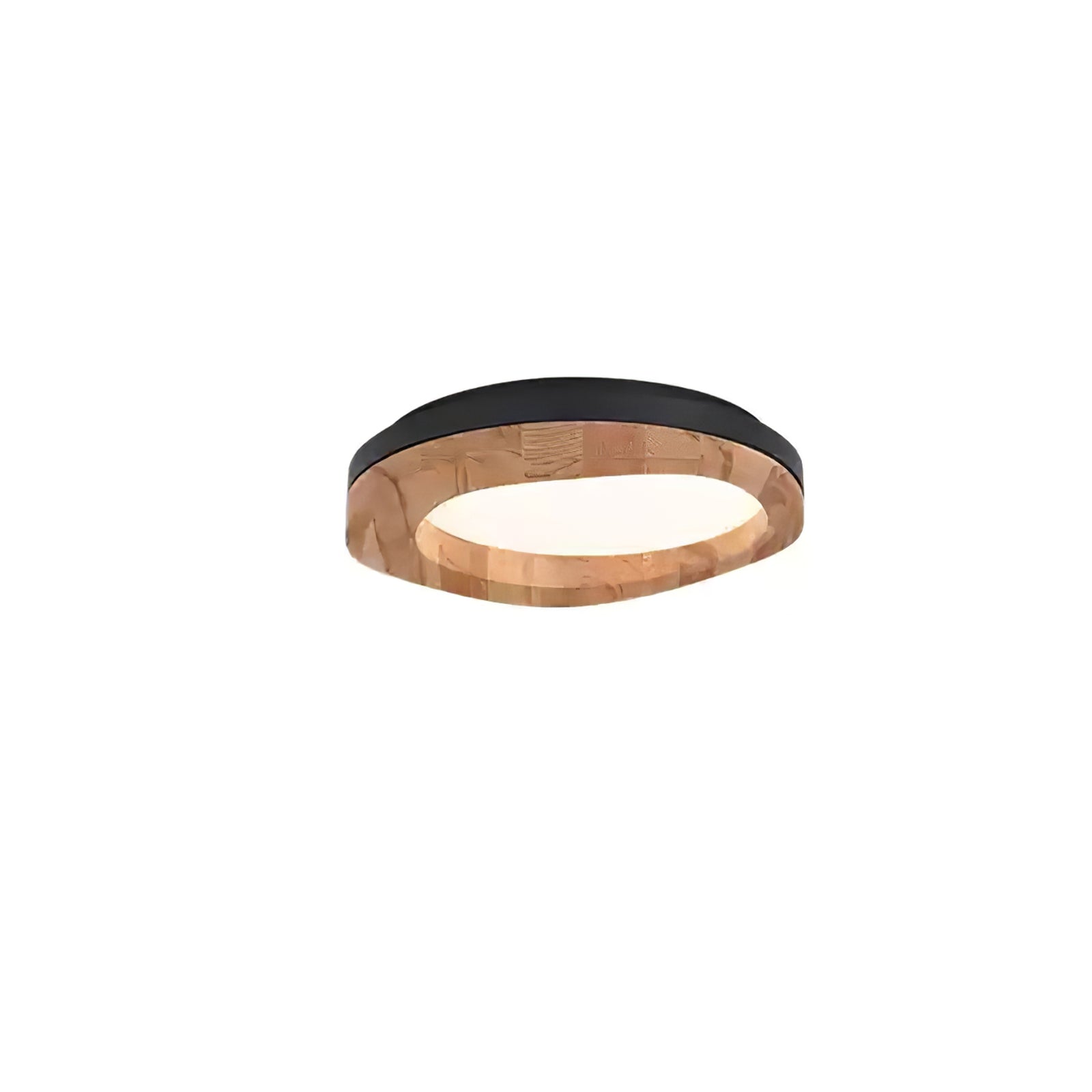 Artalis Walnut Wood Flush Mount-Neutral Decor