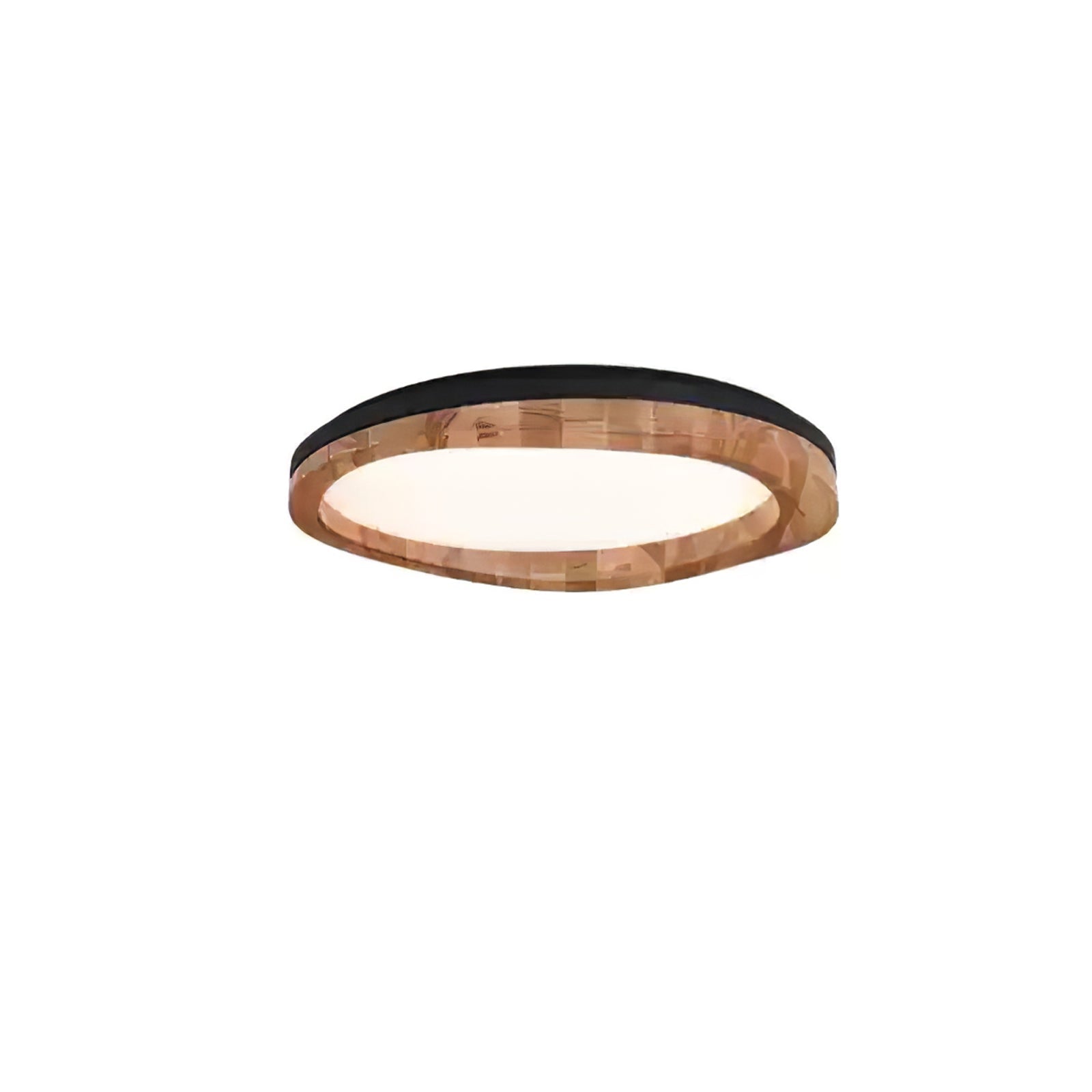 Artalis Walnut Wood Flush Mount-Neutral Decor