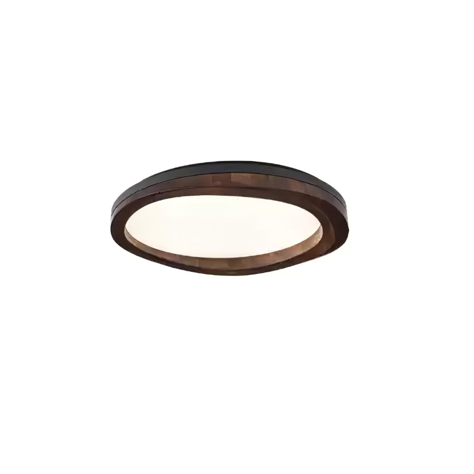 Artalis Walnut Wood Flush Mount-Neutral Decor