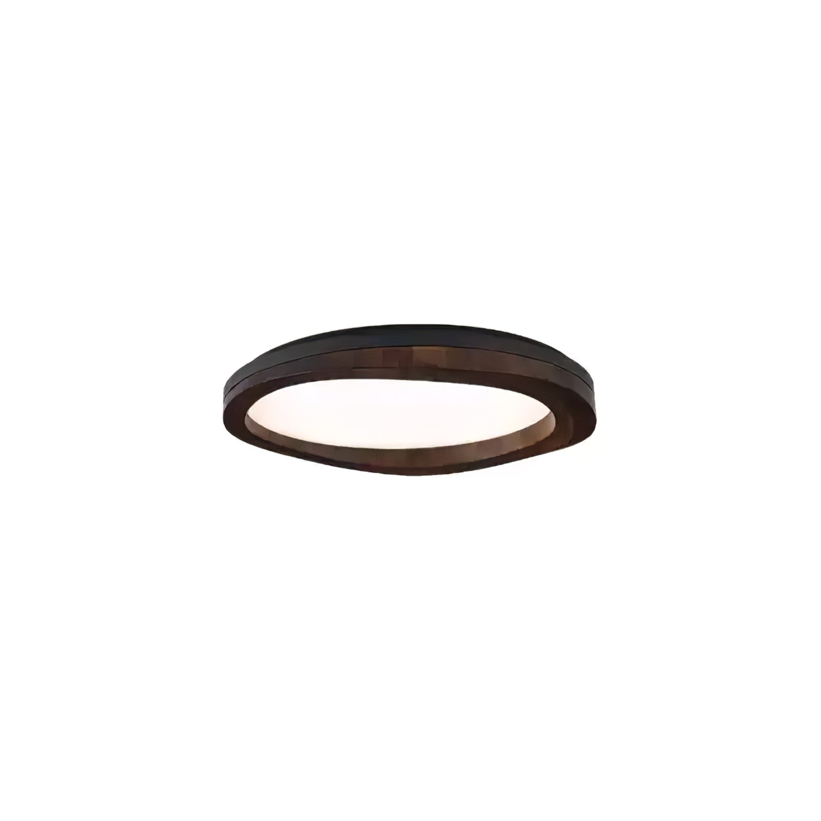 Artalis Walnut Wood Flush Mount-Neutral Decor