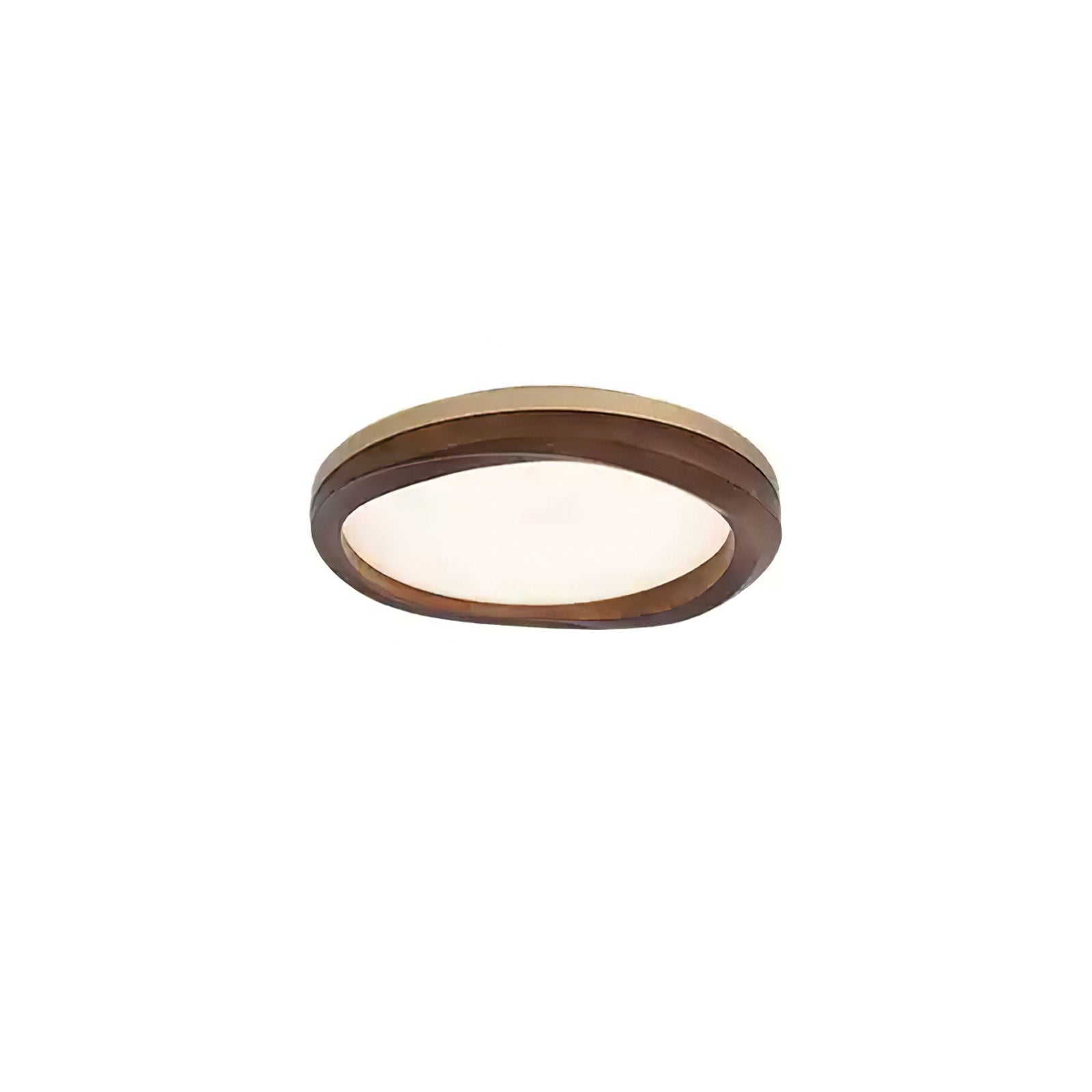 Artalis Walnut Wood Flush Mount-Neutral Decor