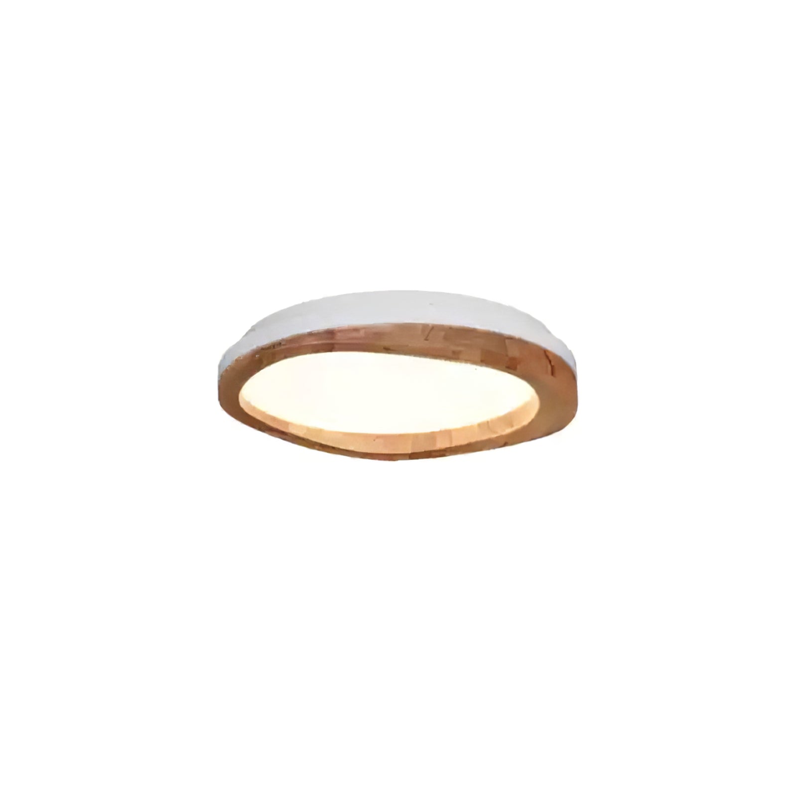 Artalis Walnut Wood Flush Mount-Neutral Decor