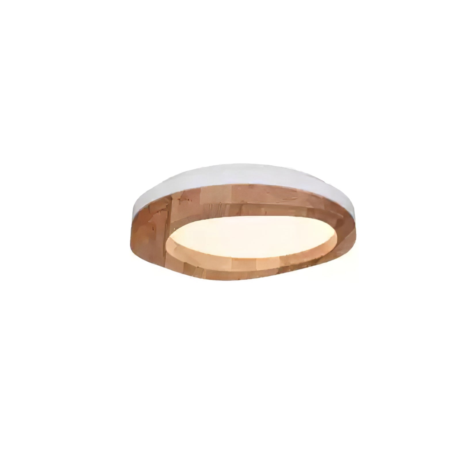 Artalis Walnut Wood Flush Mount-Neutral Decor