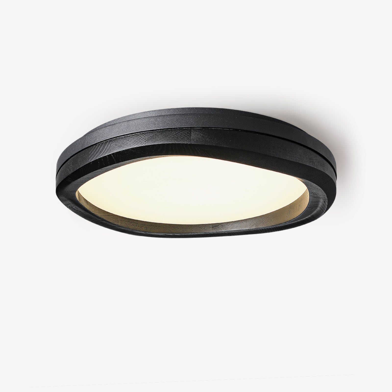 Artalis Walnut Wood Flush Mount-Neutral Decor