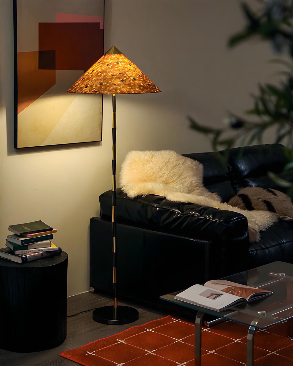 Burlwood Floor Lamp