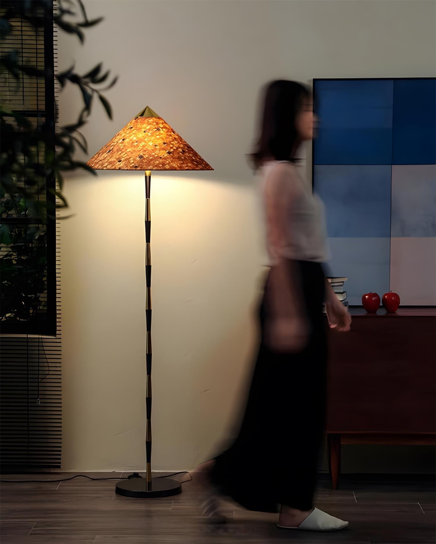 Burlwood Floor Lamp