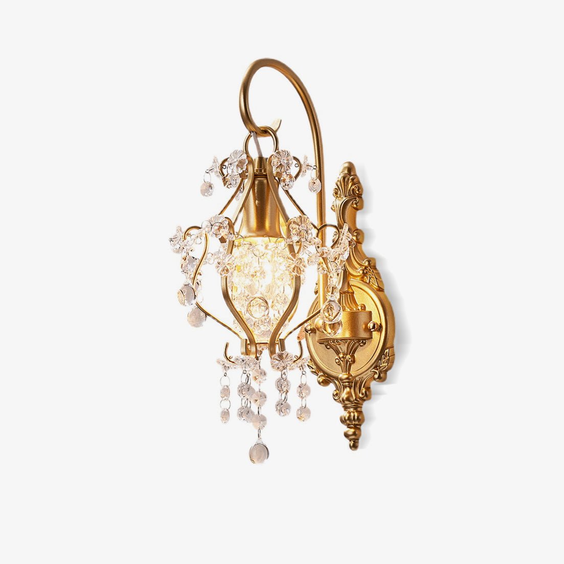 Evir Postmodern Luxury Crystal Wall Lamp-Neutral Decor