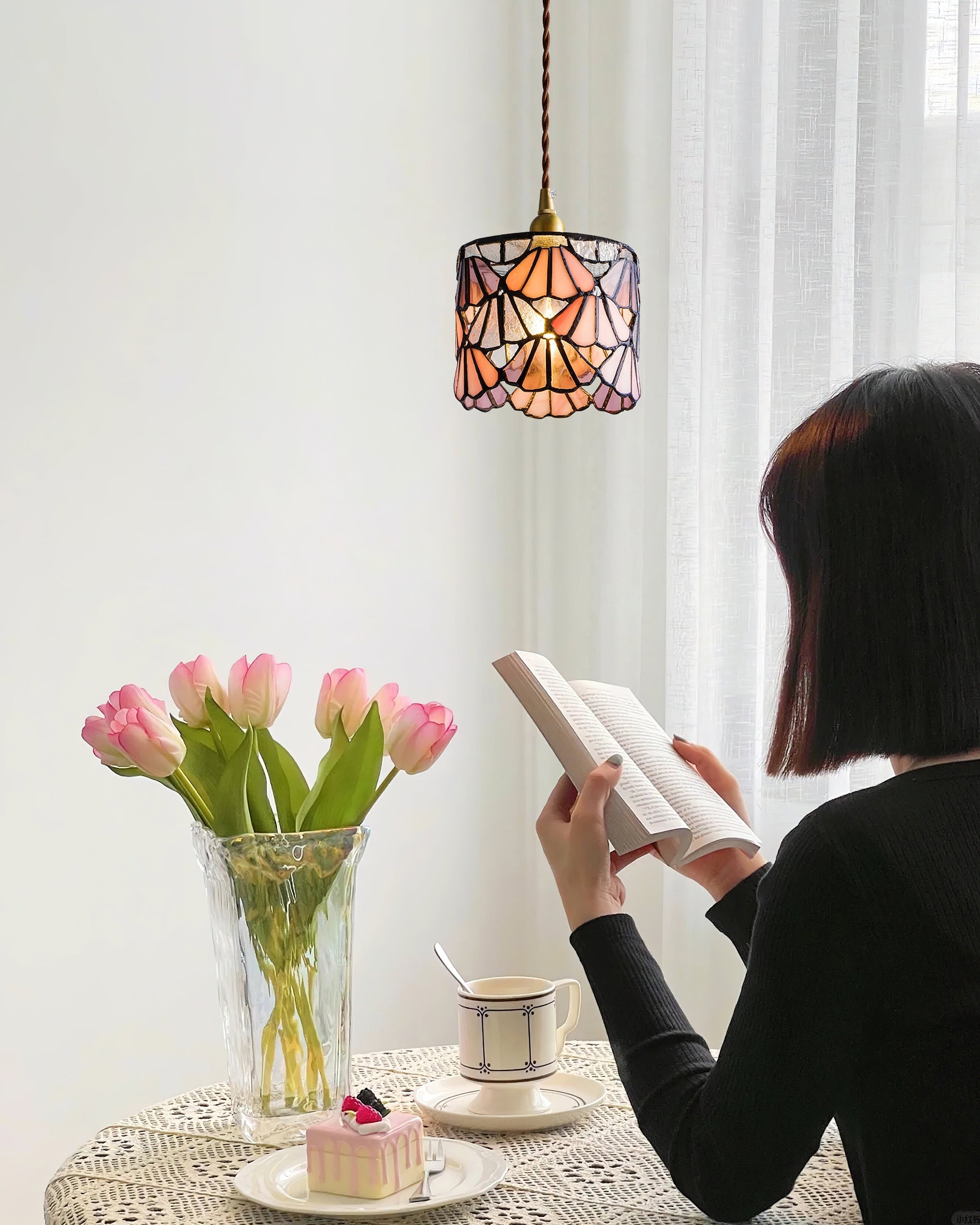 Lioraen Tiffany Pendant Light Classic Design-Neutral Decor