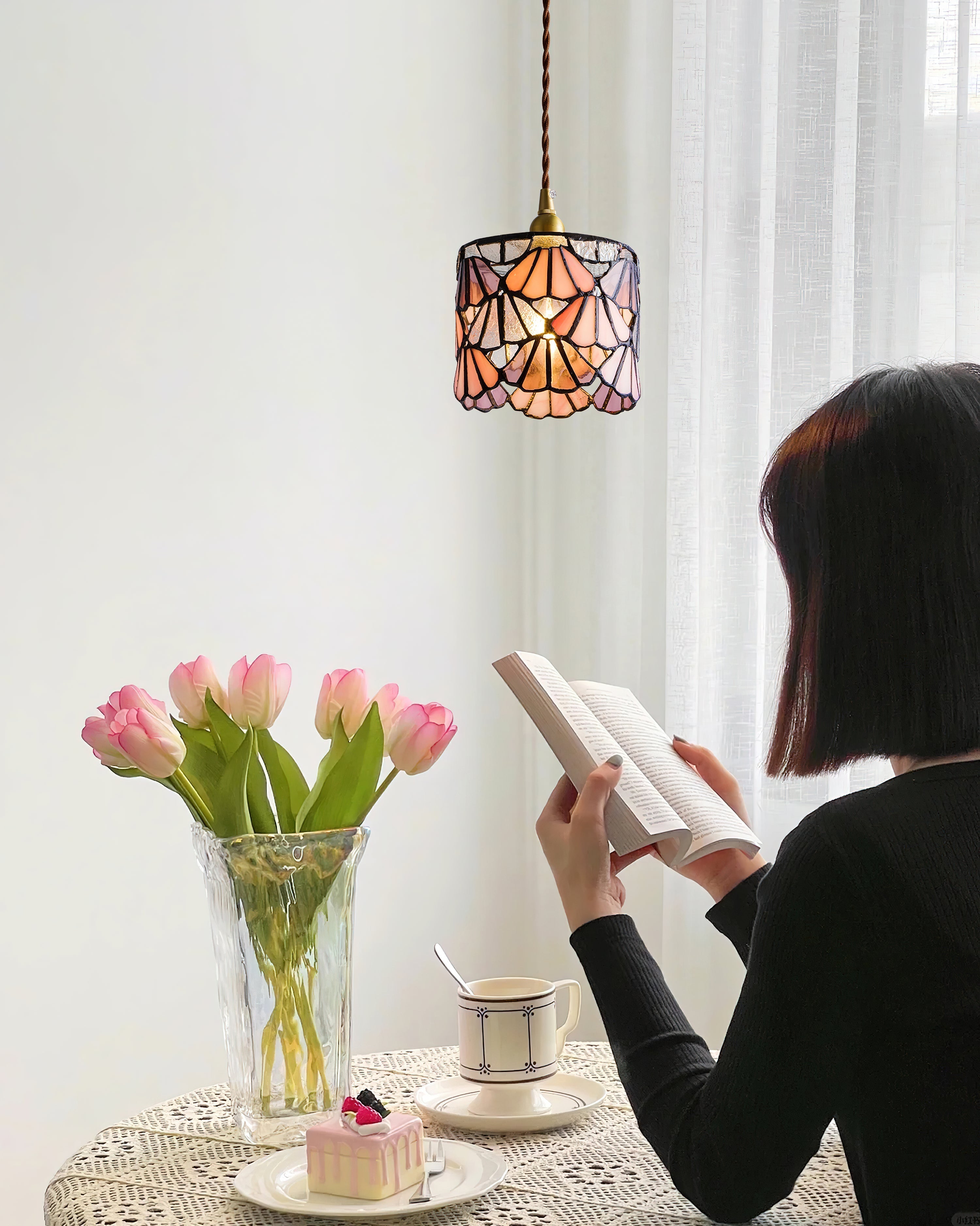 Lioraen Tiffany Pendant Light Classic Design-Neutral Decor