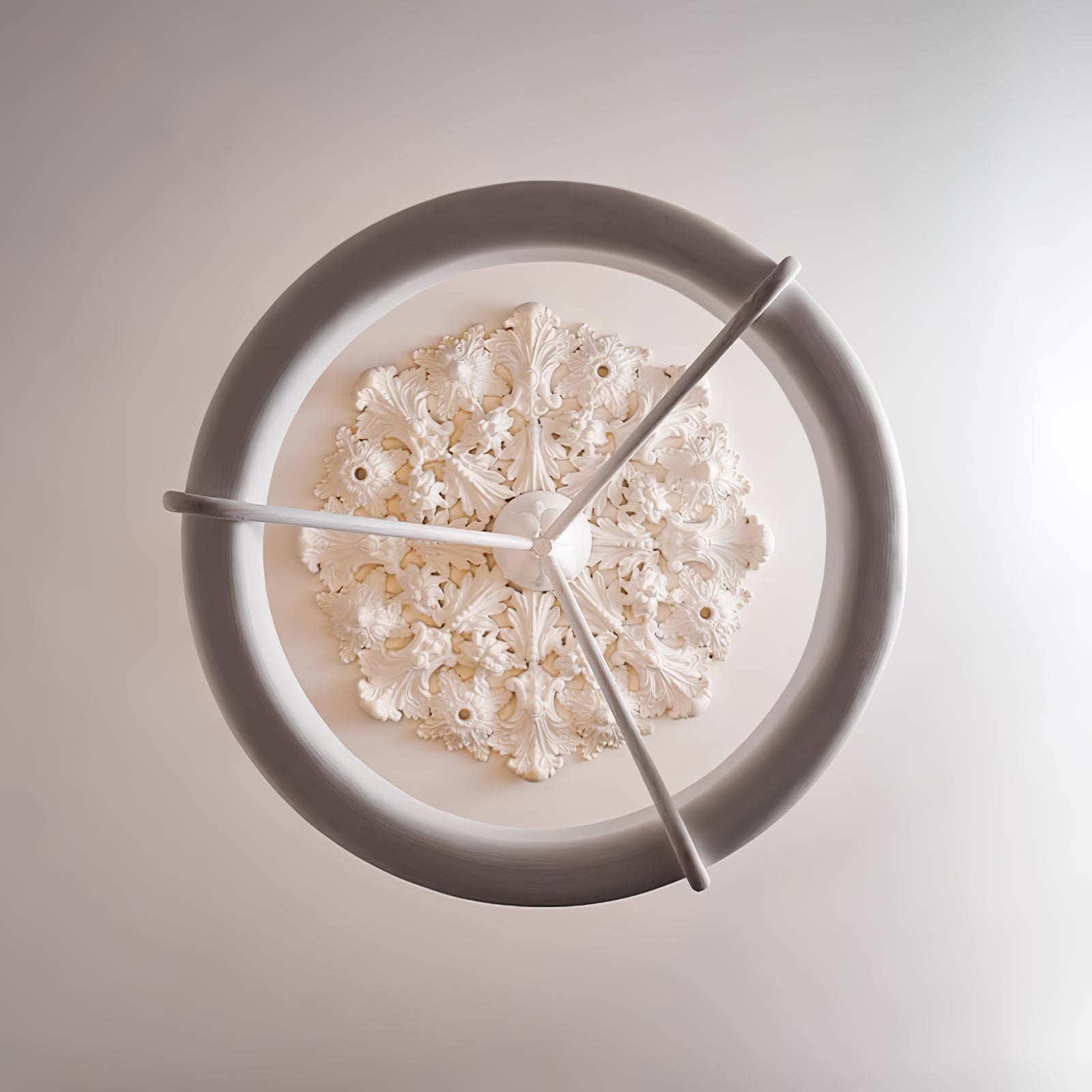Eixor Chandelier Plaster White Floral Shape Minimalist-Neutral Decor