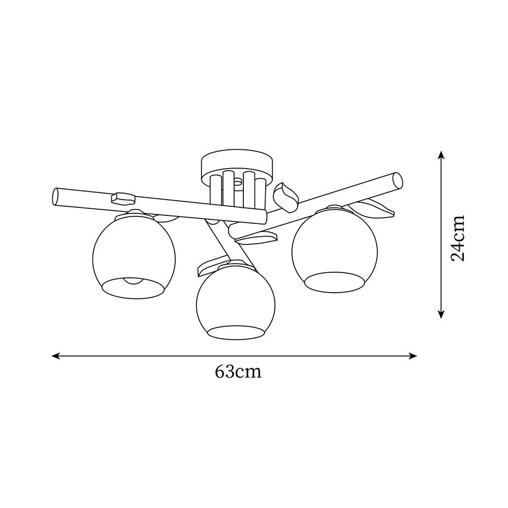 Willow Wood Minimalist Ceiling Light-Neutral Decor