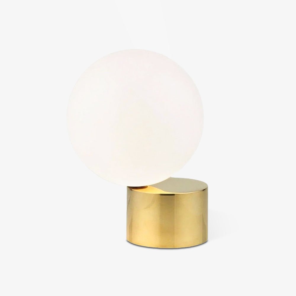 Aru Glass Industrial Table Lamp-Neutral Decor