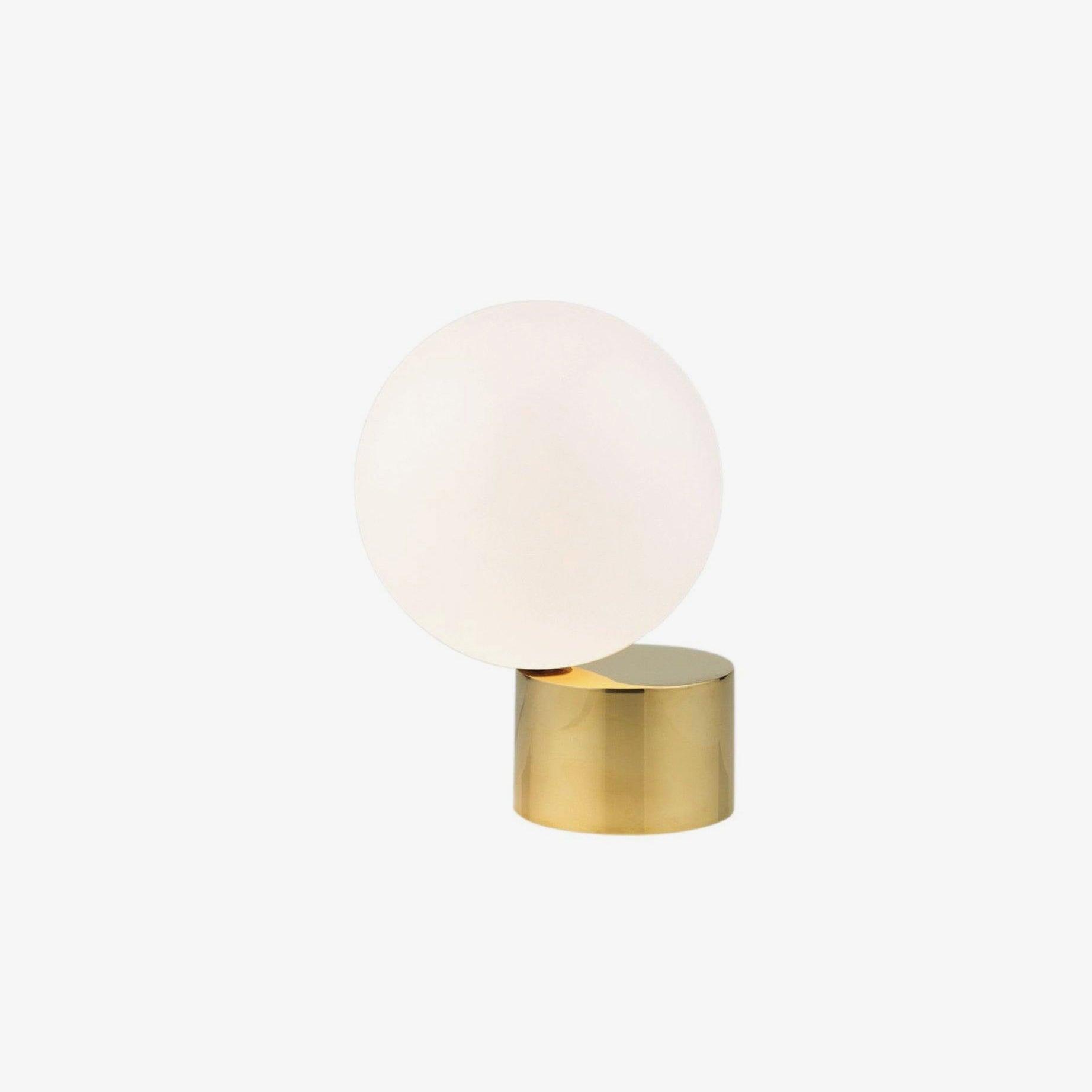 Aru Glass Industrial Table Lamp-Neutral Decor