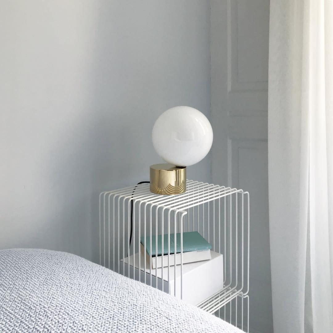 Aru Glass Industrial Table Lamp-Neutral Decor