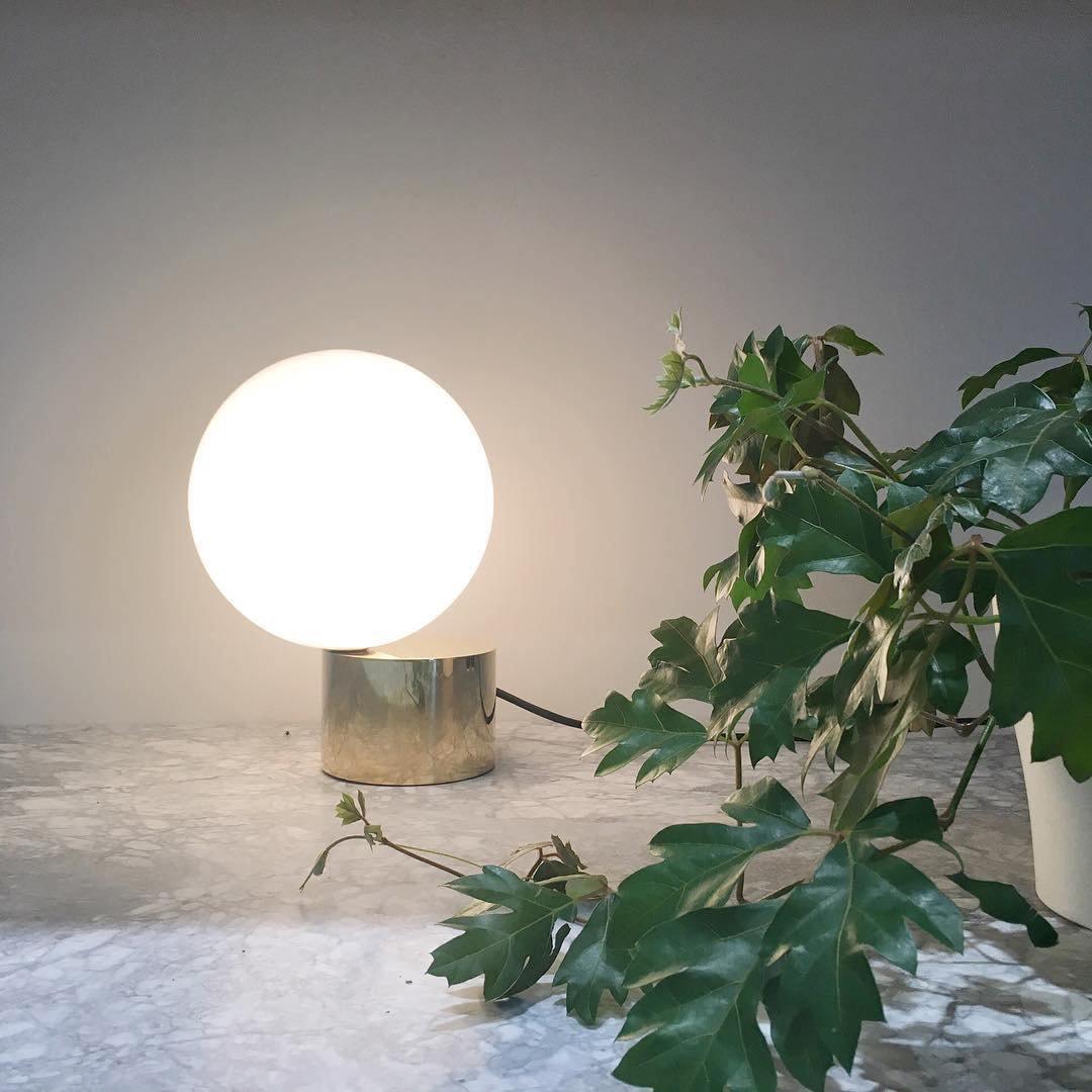 Aru Glass Industrial Table Lamp-Neutral Decor