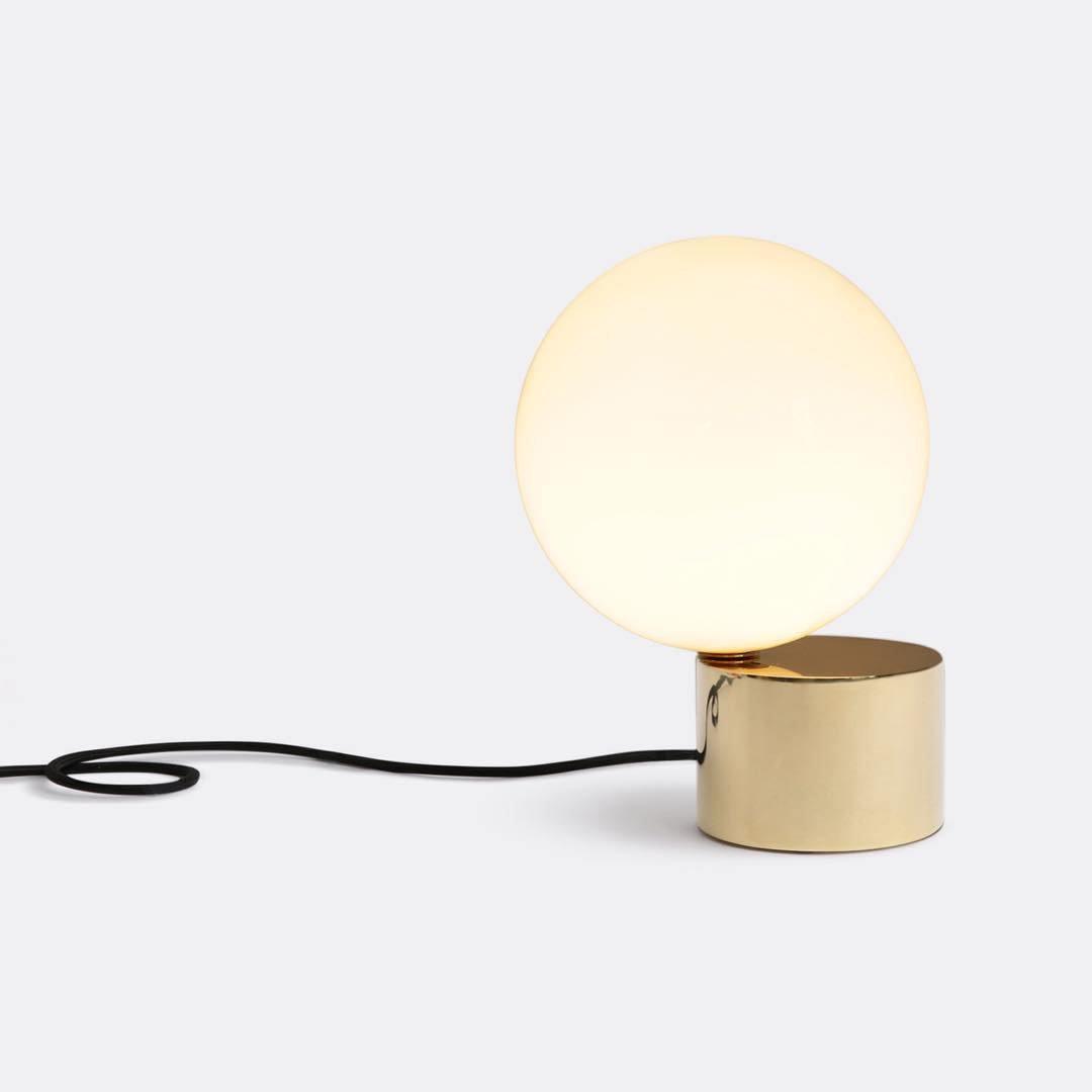 Aru Glass Industrial Table Lamp-Neutral Decor