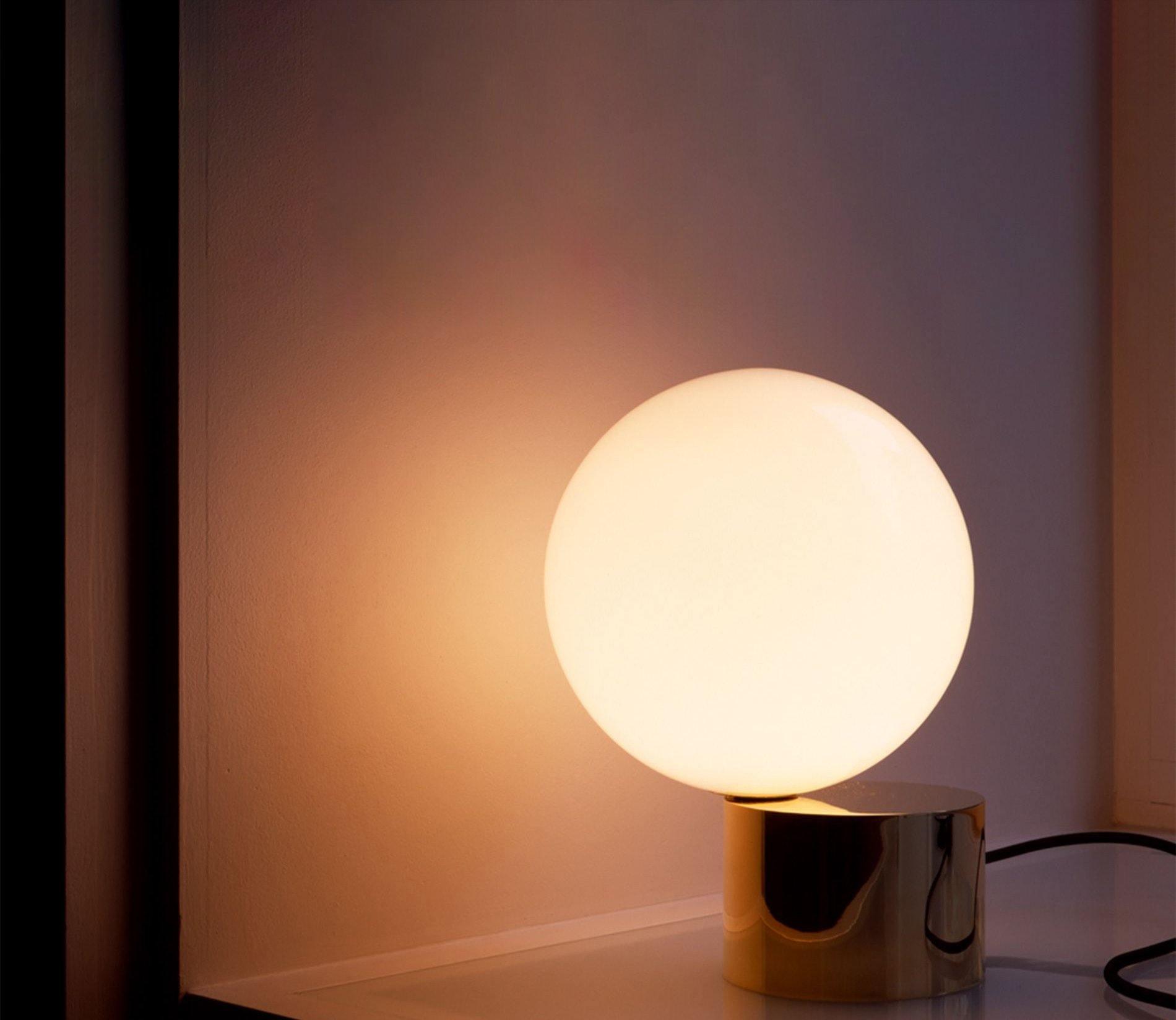 Aru Glass Industrial Table Lamp-Neutral Decor