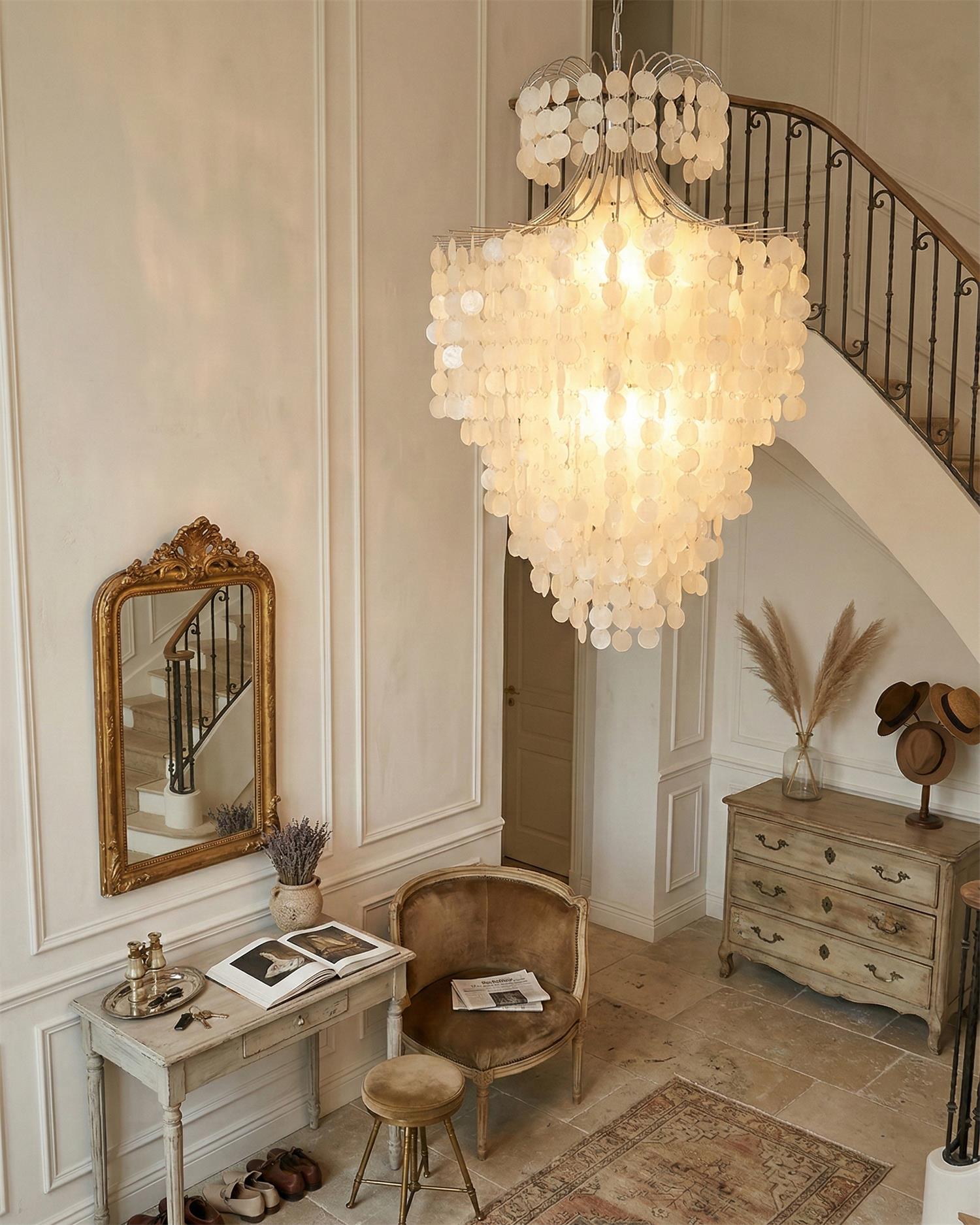 Odette Shell Chandelier