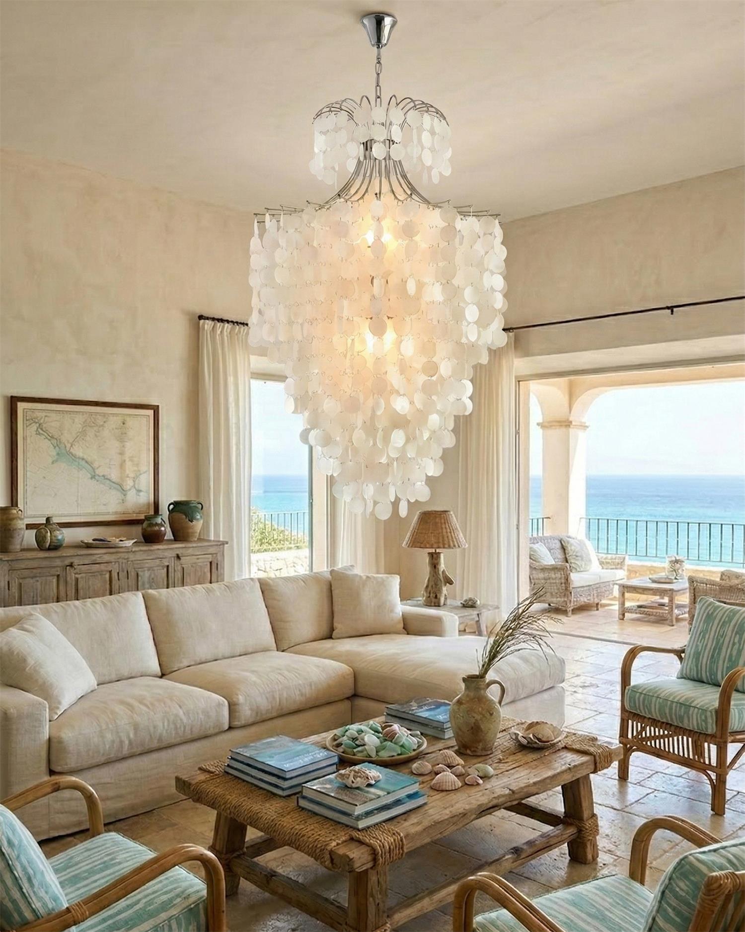Odette Shell Chandelier
