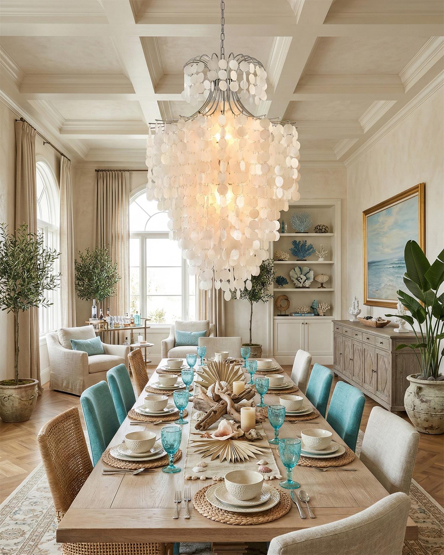 Odette Shell Chandelier