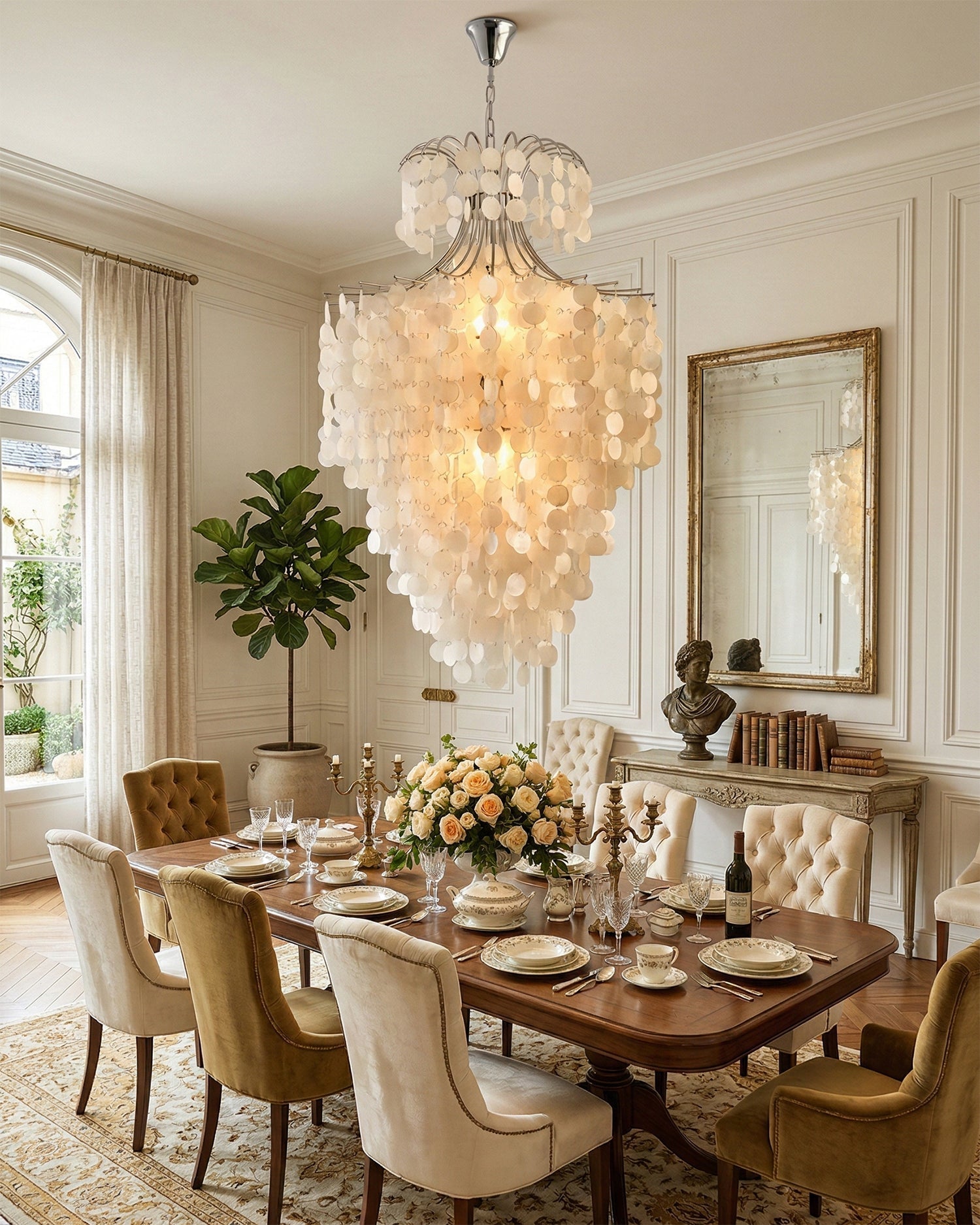 Odette Shell Chandelier