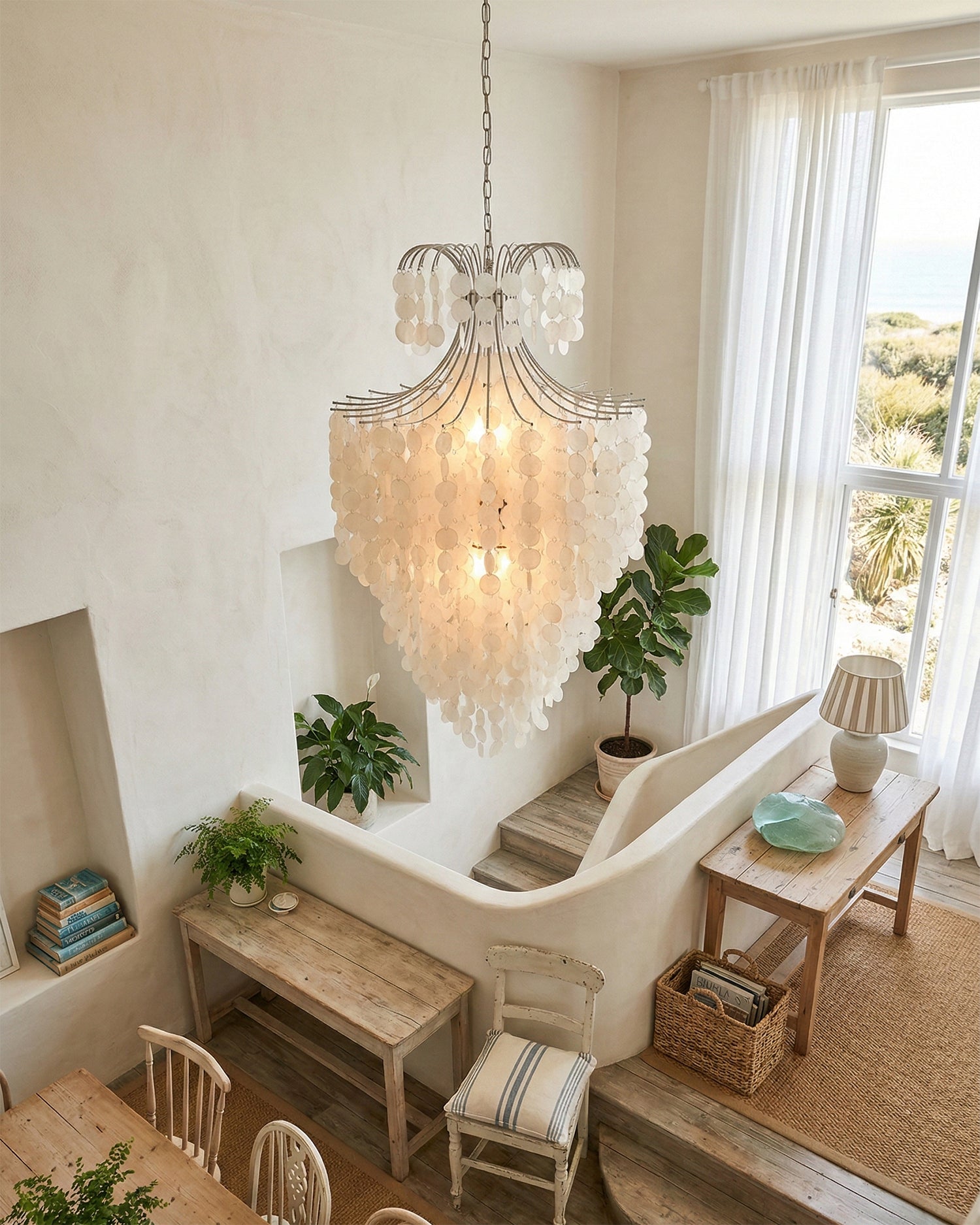 Odette Shell Chandelier