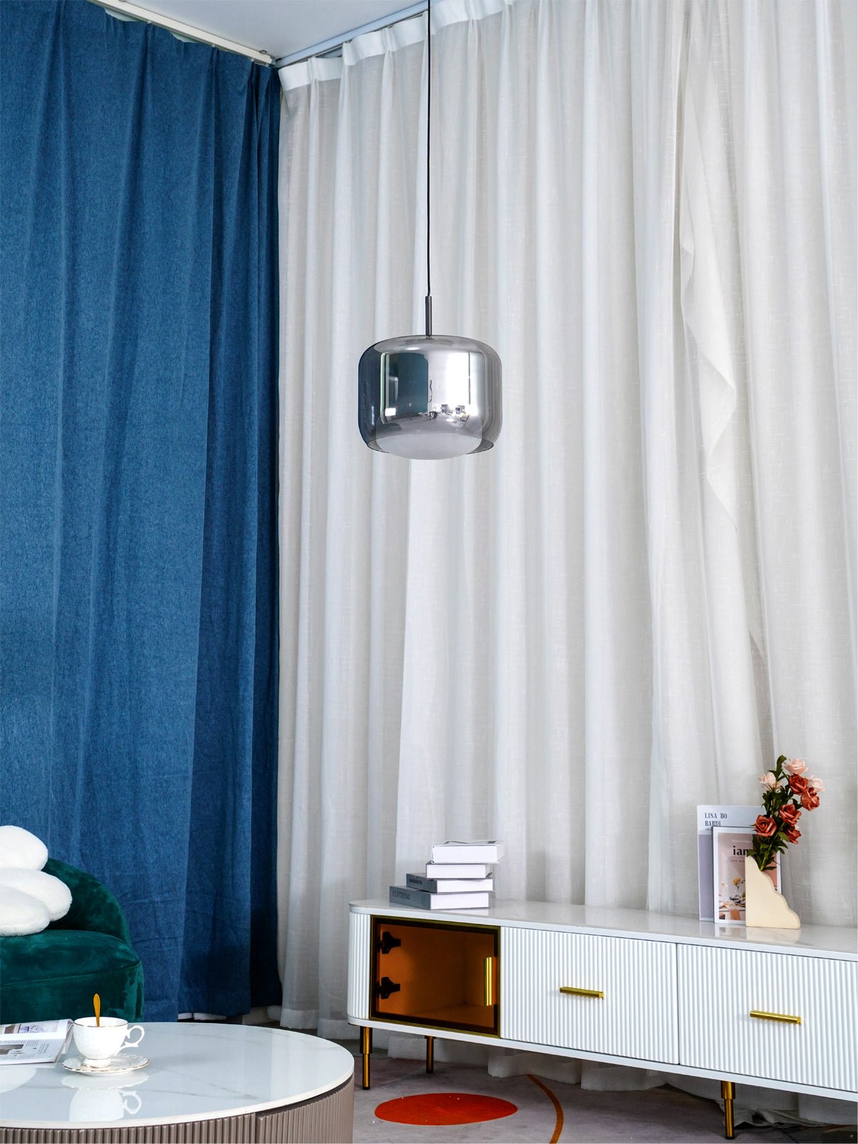 Wylr Modern Glass Pendant Lamp-Neutral Decor