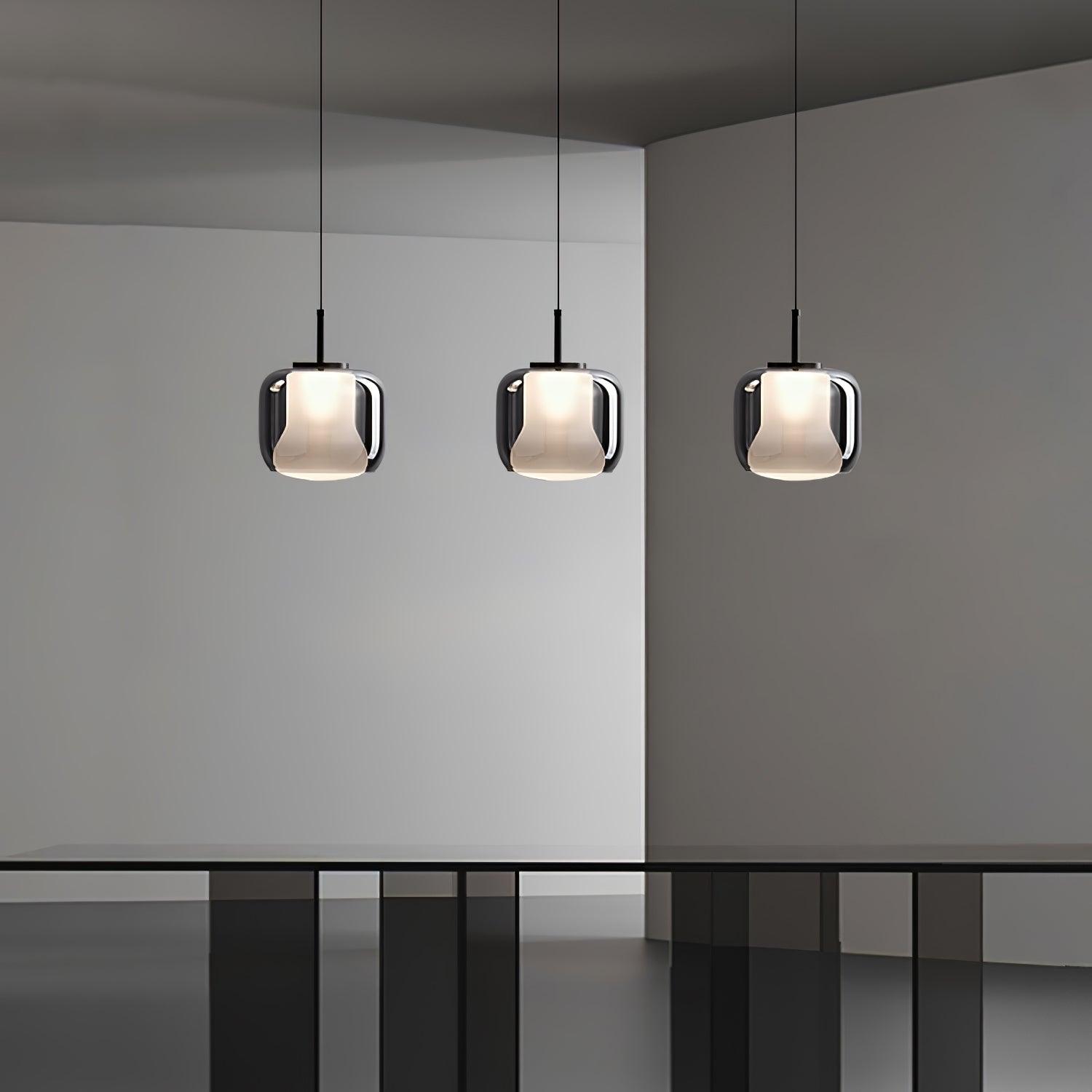 Wylr Modern Glass Pendant Lamp-Neutral Decor