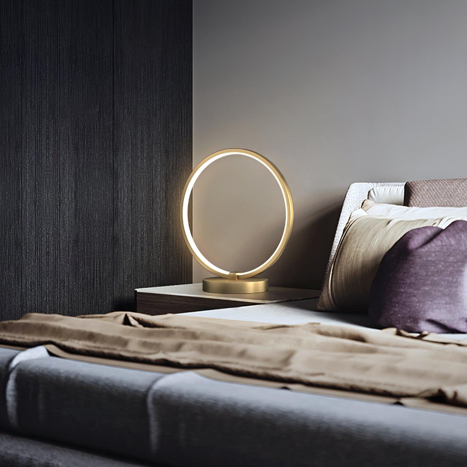 Cirra Elegan Brass Table Lamp-Neutral Decor