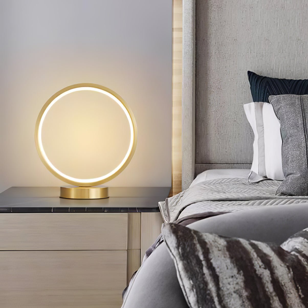 Cirra Elegan Brass Table Lamp-Neutral Decor