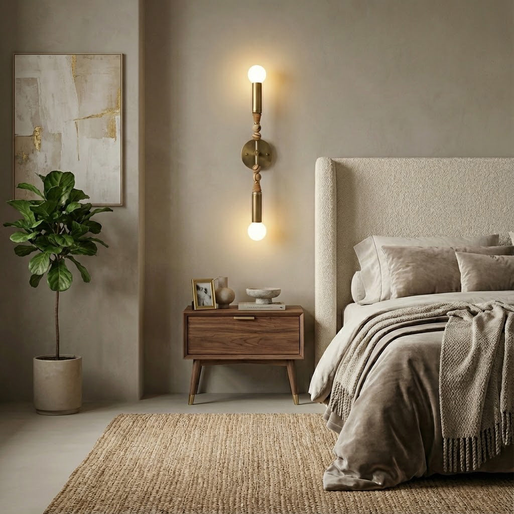 Side view of the Toam Double Wall Lamp.