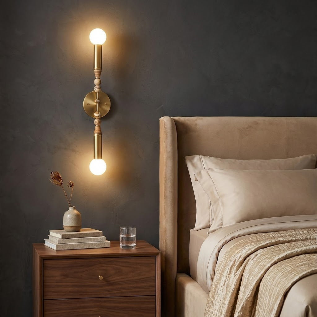 Toam Double Wall Lamp in a living room setting.