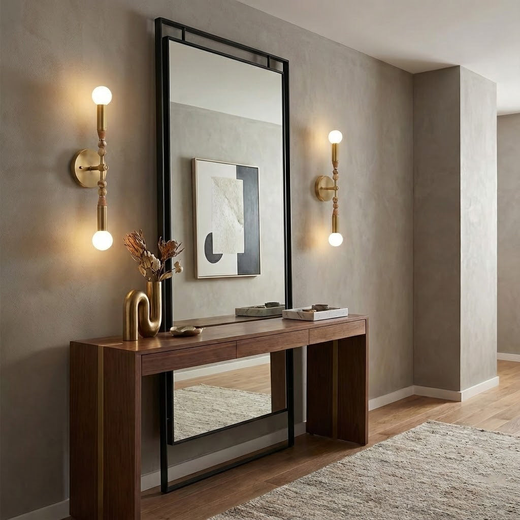 Toam Double Wall Lamp in a hallway setting.