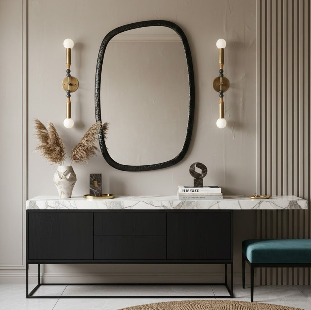 Brown finish option of the Toam Double Wall Lamp.