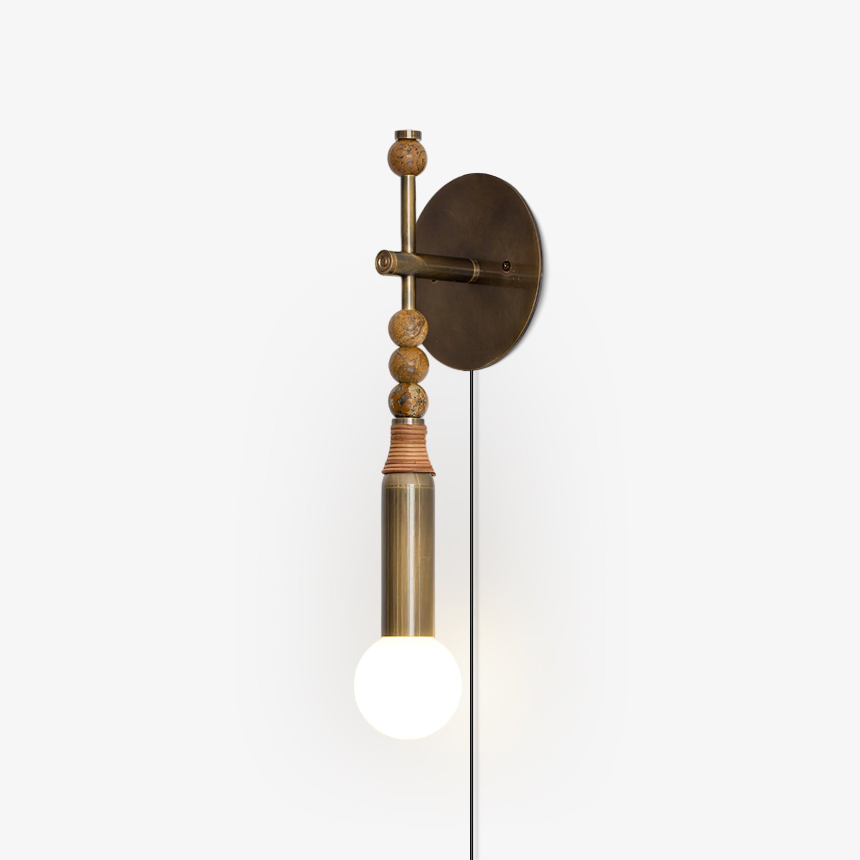 Evilor Premium Elegance Plug-in Marble Wall Lamp-Neutral Decor