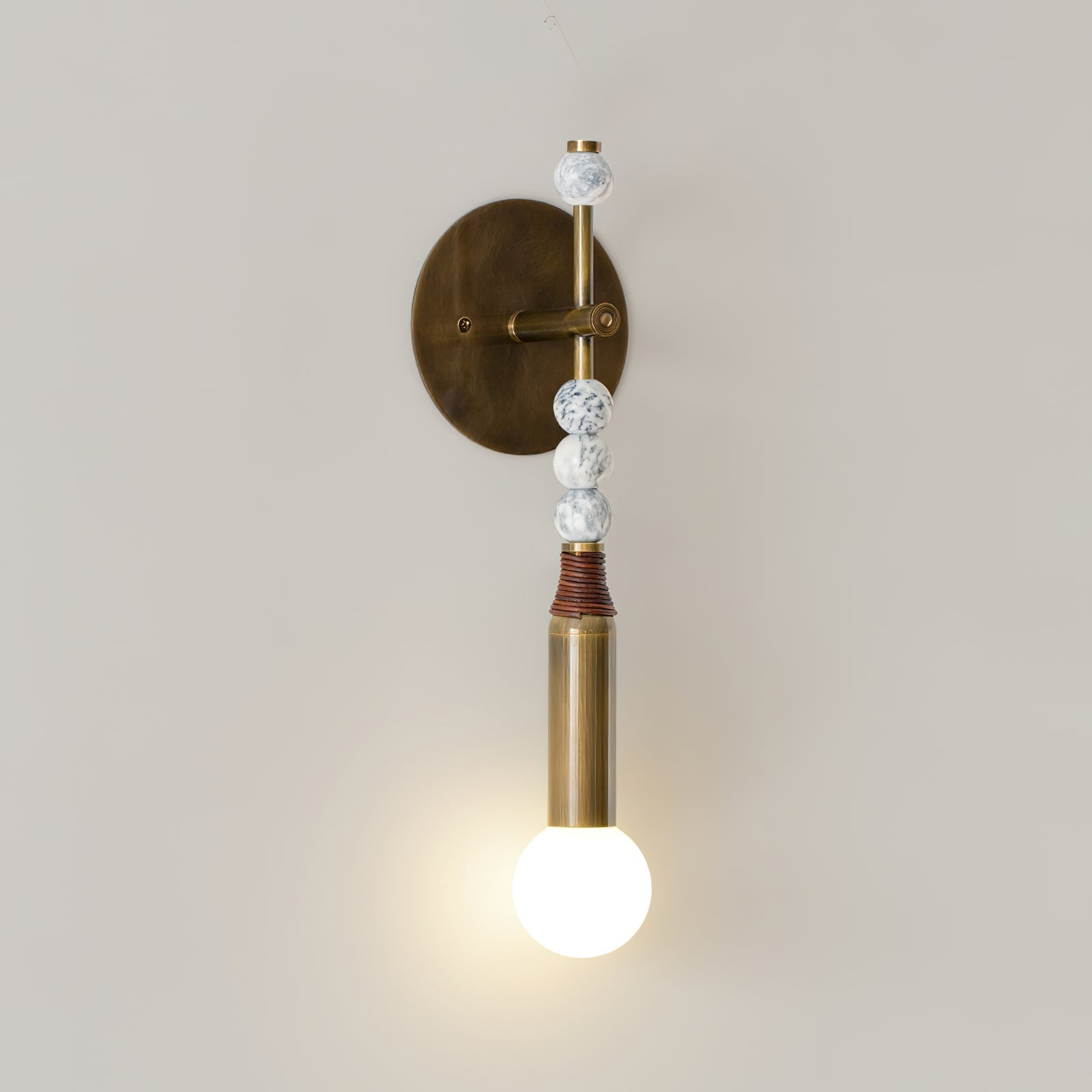 Evilor Premium Elegance Plug-in Marble Wall Lamp-Neutral Decor