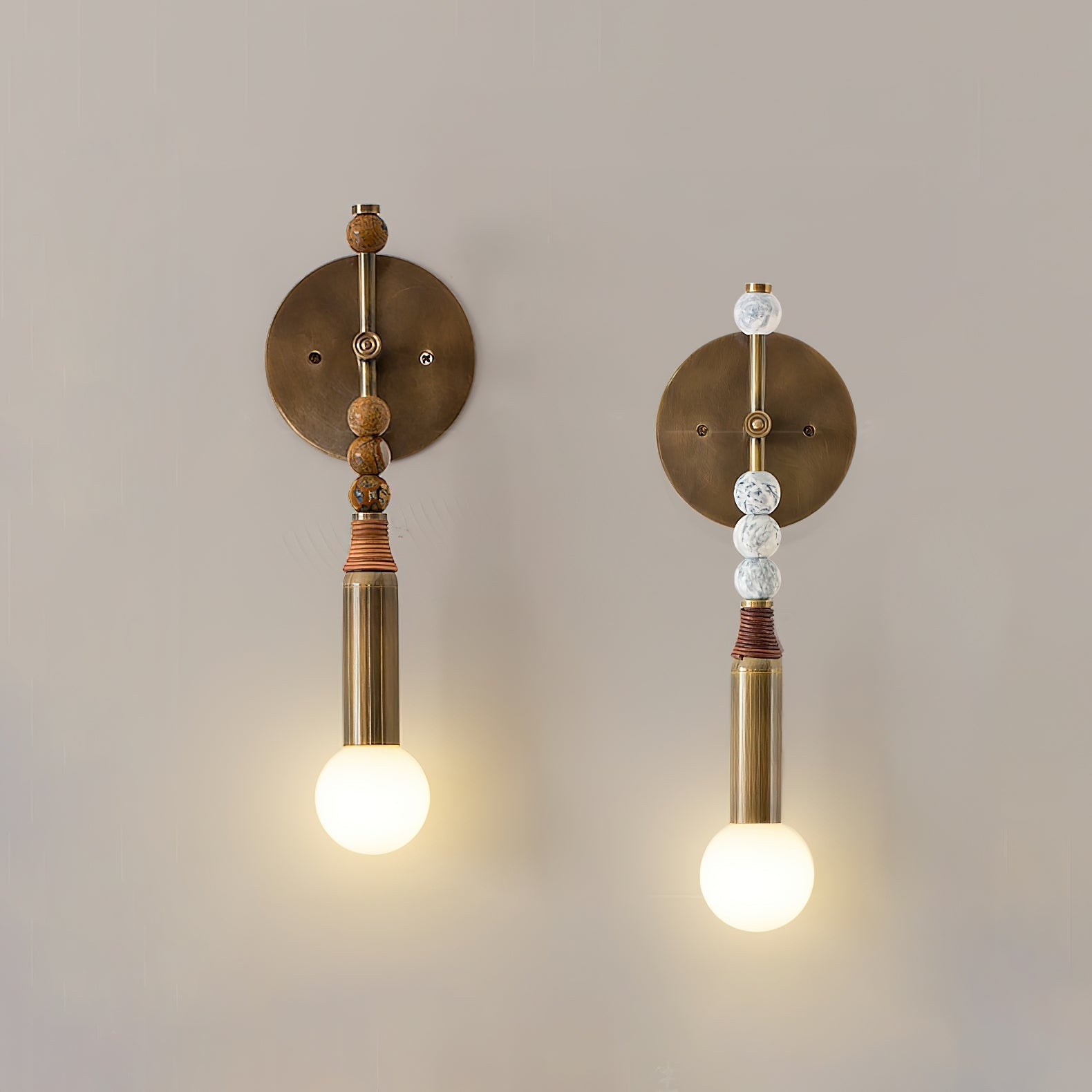 Evilor Premium Elegance Plug-in Marble Wall Lamp-Neutral Decor