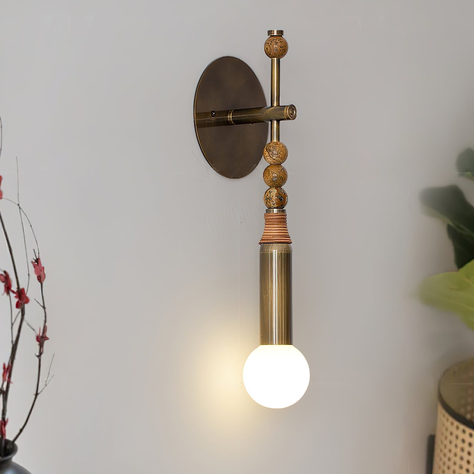 Zaya Modern Minimalist Marble Wall Lamp-Neutral Decor