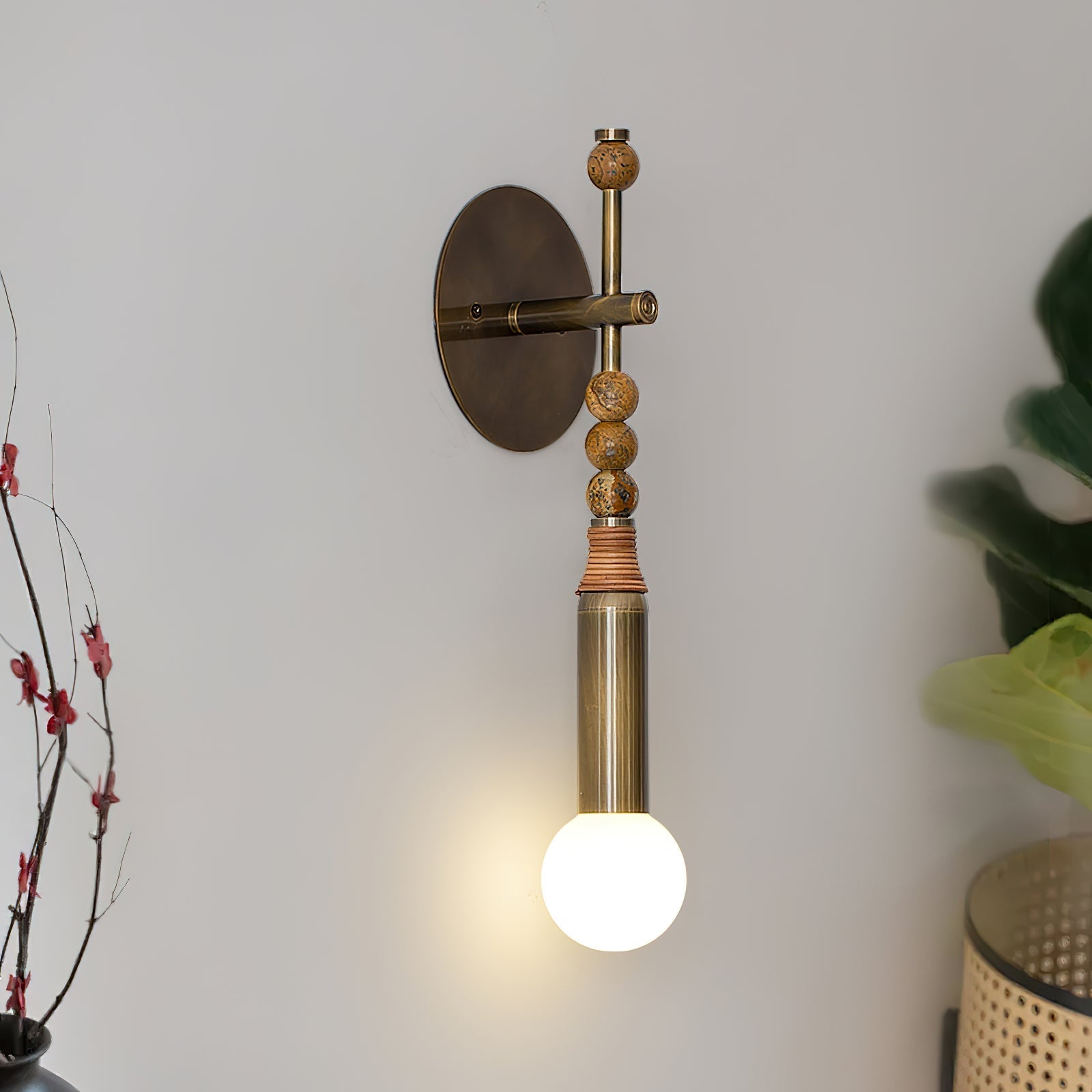 Evilor Premium Elegance Plug-in Marble Wall Lamp-Neutral Decor